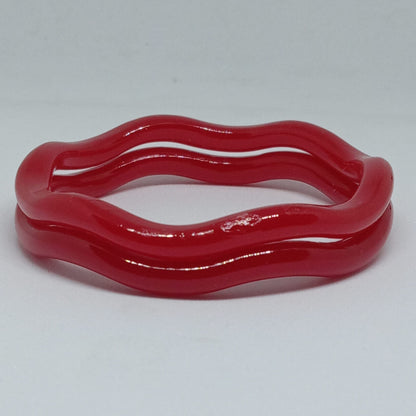 Premium Red Acrylic Pola Bangles for Women