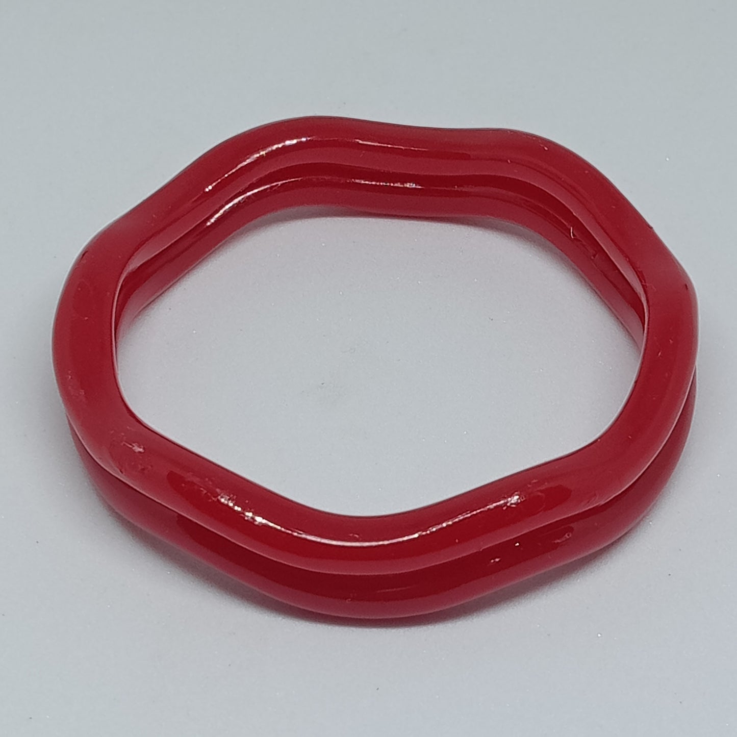 Premium Red Acrylic Pola Bangles for Women