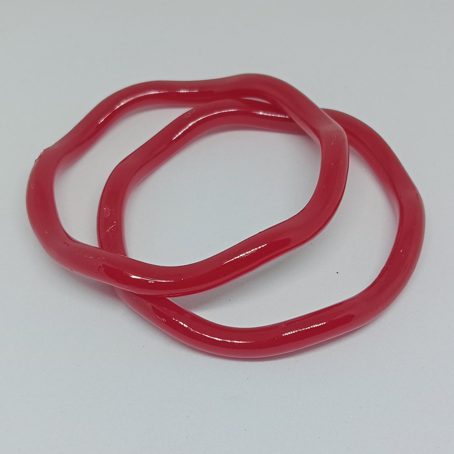 Premium Red Acrylic Pola Bangles for Women