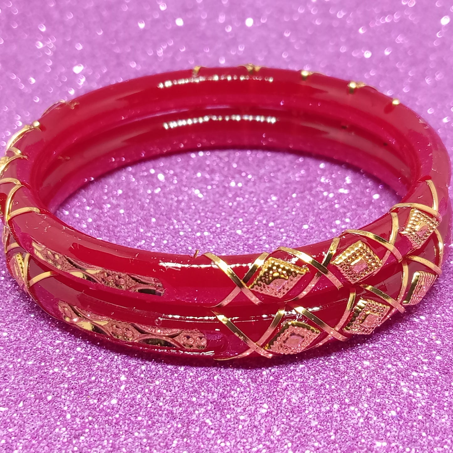 Elegant Gold-Plated Brass Bangles for Women